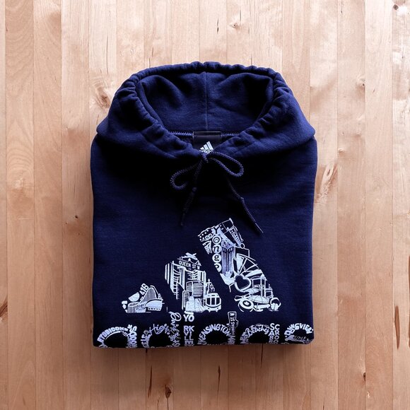 Adidas Badge of Sport Toronto Hoodie Men's Small - Picture 3 of 4